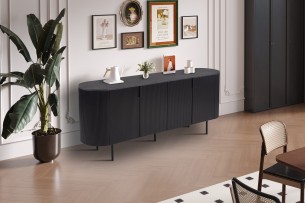 Bahut 'Lagos' 200 cm Décor Brun foncé