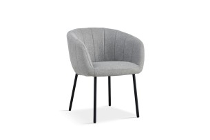 Chaise 'Sevilla' Tissu Gris clair