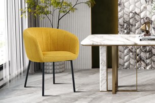 Chaise 'Sevilla' Tissu Jaune