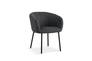 Chaise 'Sevilla' Tissu Gris foncé