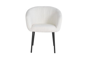 Chaise 'Sevilla' Bouclé Blanc