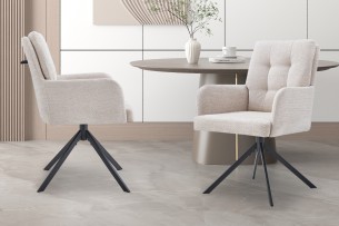Chaise 'Granada' Pivotant à 0 Tissu Davis Bliss 75-03 Beige