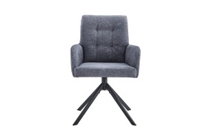 Chaise 'Granada' Pivotant à 0 Tissu Davis Bliss 75-73 Gris foncé