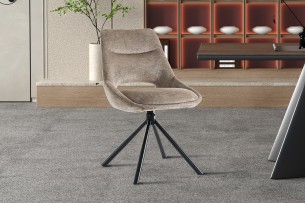 Chaise 'Dante' Tissu Taupe