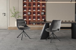 Chaise 'Dante' Tissu Gris