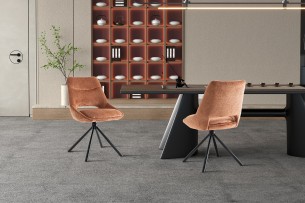 Chaise 'Dante' Tissu Rouille