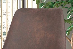 Chaise 'Mirano' PU Micro fibre Brun