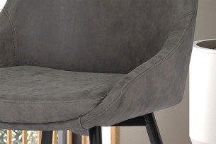 Chaise 'Mirano' PU Gris clair