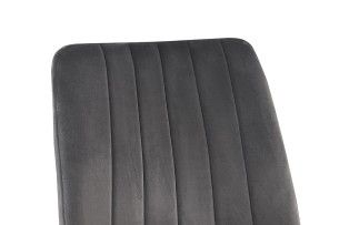 Chaise 'Willis' Velours Gris
