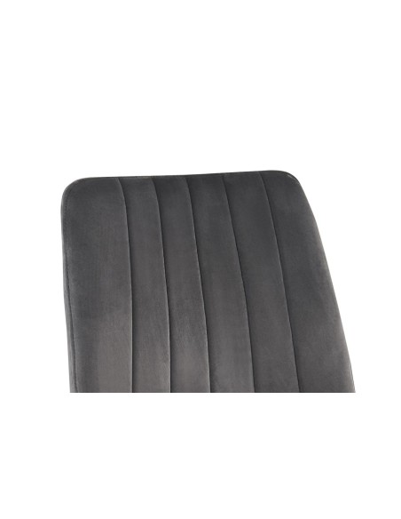 Chaise 'Willis' Velours Gris
