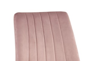 Chaise 'Willis' Velours Rose