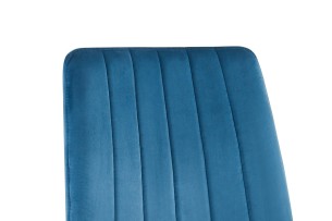 Chaise 'Willis' Velours Bleu