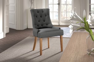 Chaise 'Fancy' Tissu Antracite