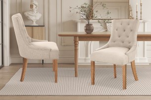 Chaise 'Fancy' Tissu Sable