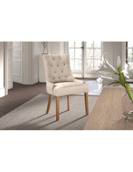Chaise 'Fancy' Tissu Sable