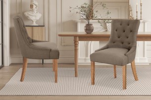 Chaise 'Fancy' Tissu Taupe