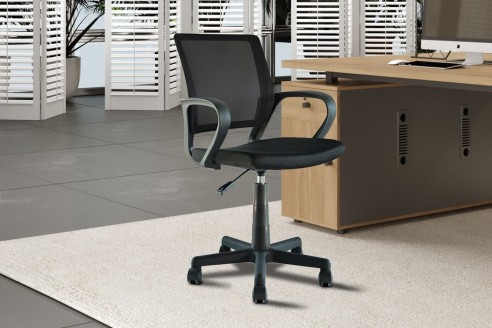 Chaise de bureau 'Pura' Noir
