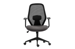 Chaise de bureau 'Claude' Mesh Noir/Gris