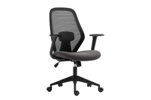 Chaise de bureau 'Claude' Mesh Noir/Gris