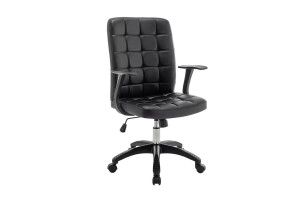 Chaise de bureau 'Luka' Noir PU