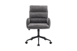 Chaise de bureau 'Aimé' Tissu Fabb Raven 13 Gris foncé