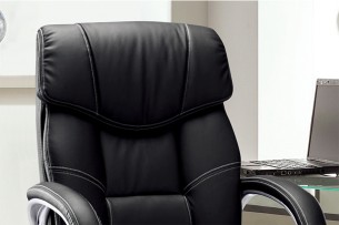Chaise de bureau 'Dali' PU Noir