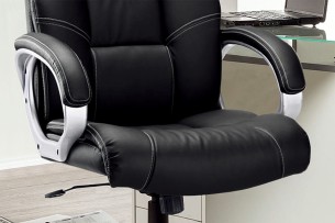 Chaise de bureau 'Dali' PU Noir
