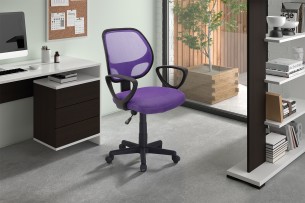 Chaise de bureau 'Hippa' Mesh Mauve
