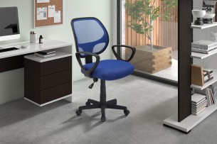 Chaise de bureau 'Hippa' Mesh Bleu
