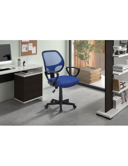 Chaise de bureau 'Hippa' Mesh Bleu
