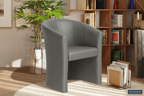 Fauteuil vintage taupe, magasin meuble Nancy en ligne chez vous en 72h