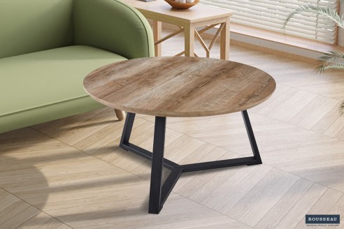 Table basse 'Paso 1' Décor Chêne Vieilli