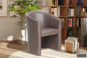 Fauteuil vintage brun foncé – Élégance rétro et confort à Nancy