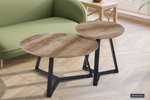 Table basse 'Paso 1' Décor Chêne Vieilli