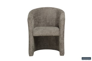 Fauteuil scandinave bouclé brun – Confort et style nordique à Nancy