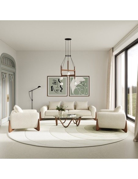 Capri Sofa Set – Ensemble canapé design avec pieds sculptés | Homelands