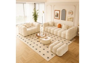 Lina Sofa Set – Canapé cubique texturé moderne | Homelands