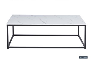 Table basse 'Dallas' Décor Marbre Blanc