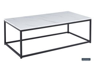 Table basse 'Dallas' Décor Marbre Blanc