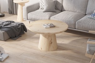 Table basse 'Lukas' 80 cm Décor Chêne vieilli