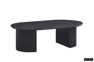 Table basse 'Lagos' 120 cm Ovale Décor Brun foncé