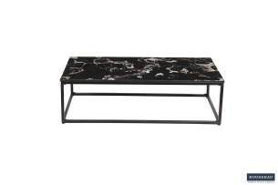 Table basse 'Livorno' Composite Marbre Noir