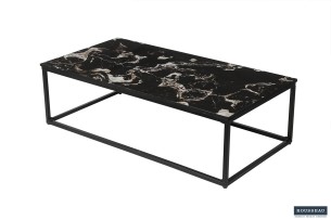 Table basse 'Livorno' Composite Marbre Noir