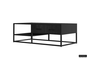 Table basse 'Madeira' 120 cm Bois de Manguier noir