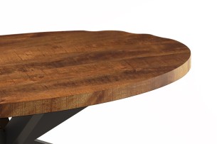 Table basse 'Madeira' Ovale Bois de Manguier