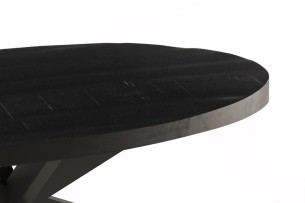 Table basse 'Madeira' Ovale Bois de Manguier noir