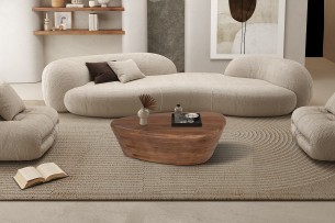 Table basse 'Evan' Bois de manguier Brun clair