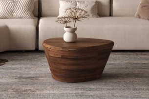 Table basse 'Matteo' Bois de manguier Brun clair