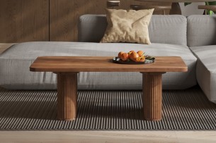 Table basse 'Jean' Bois de manguier Brun clair