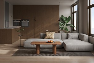 Table basse 'Jean' Bois de manguier Brun clair
